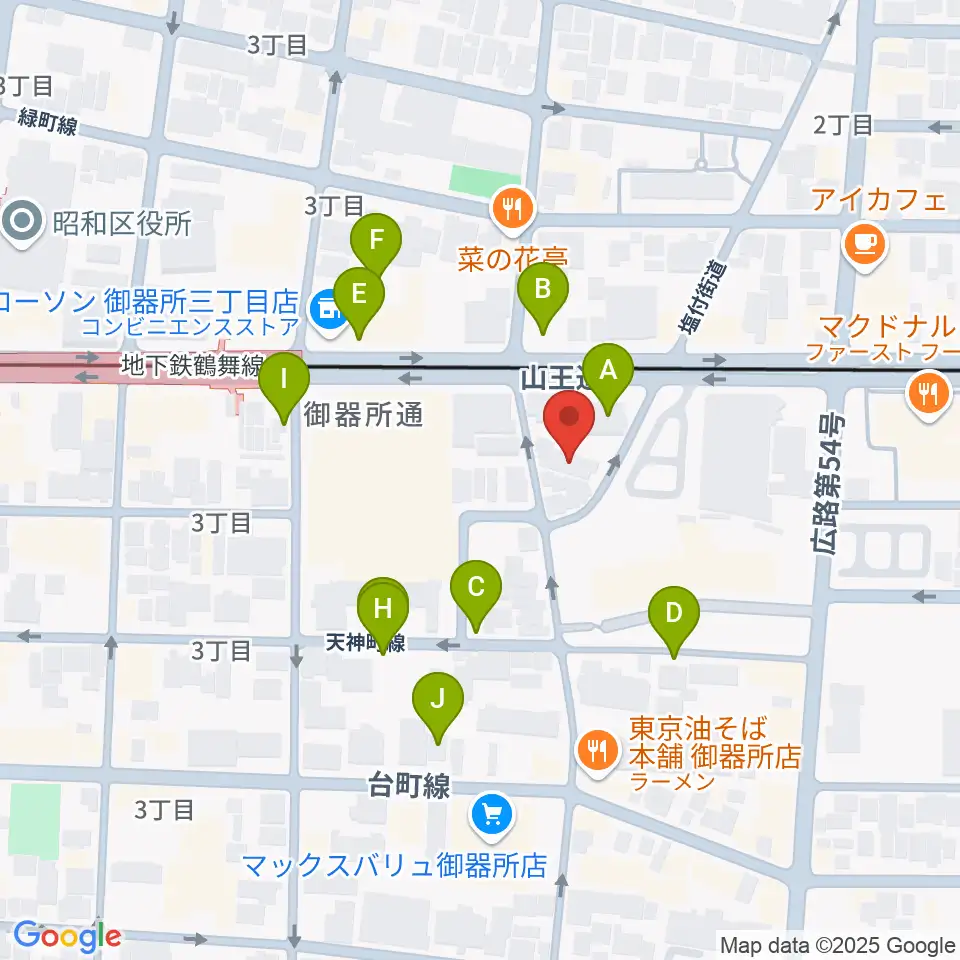 名古屋音楽館周辺の駐車場・コインパーキング一覧地図