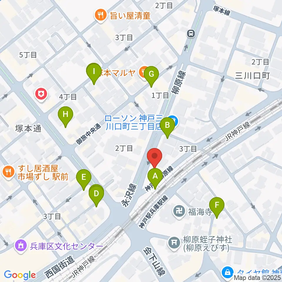 土田音楽教室周辺の駐車場・コインパーキング一覧地図