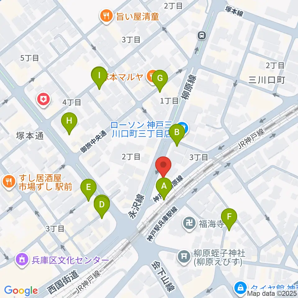 土田音楽教室周辺の駐車場・コインパーキング一覧地図