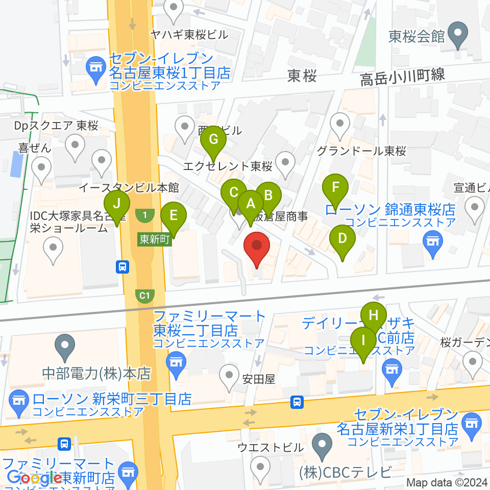 Nancy 名古屋周辺の駐車場・コインパーキング一覧地図