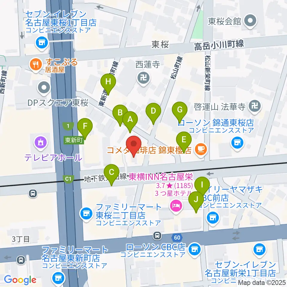 Nancy 名古屋周辺の駐車場・コインパーキング一覧地図