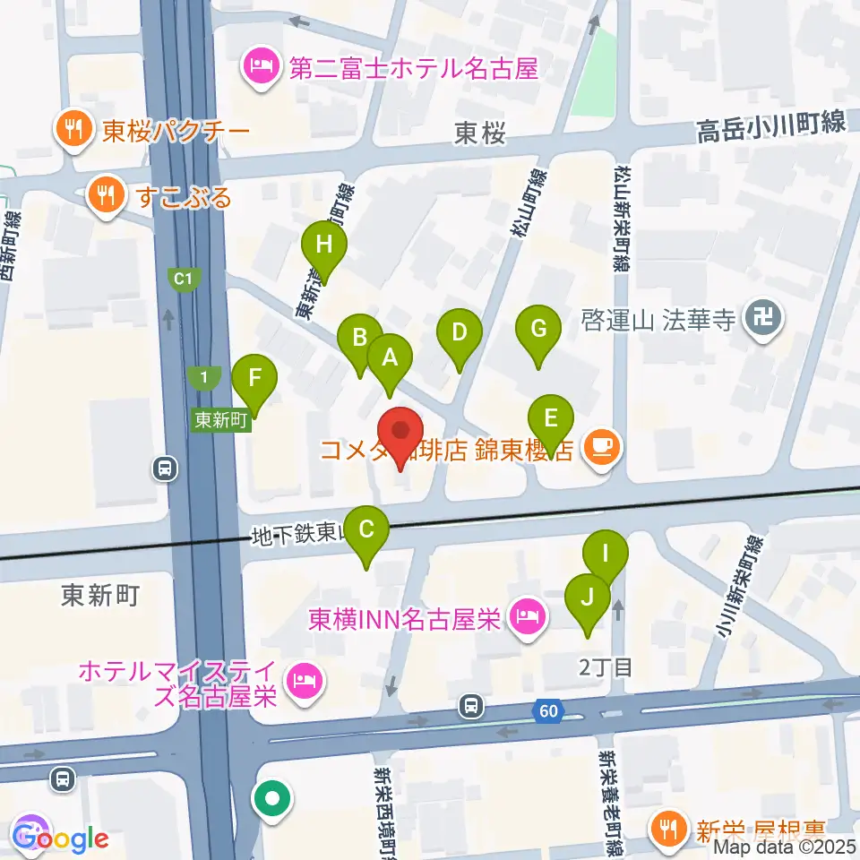 Nancy 名古屋周辺の駐車場・コインパーキング一覧地図