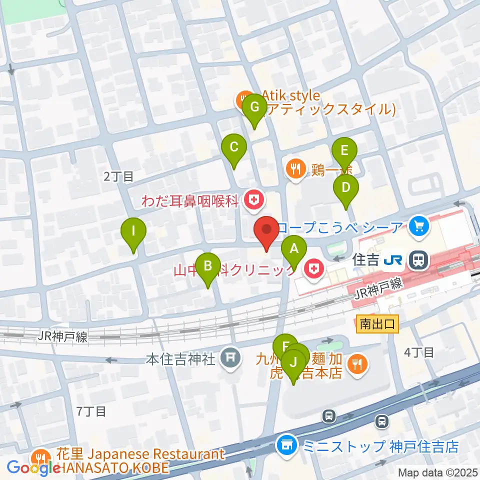 ボイストレーニング HS DREAM周辺の駐車場・コインパーキング一覧地図