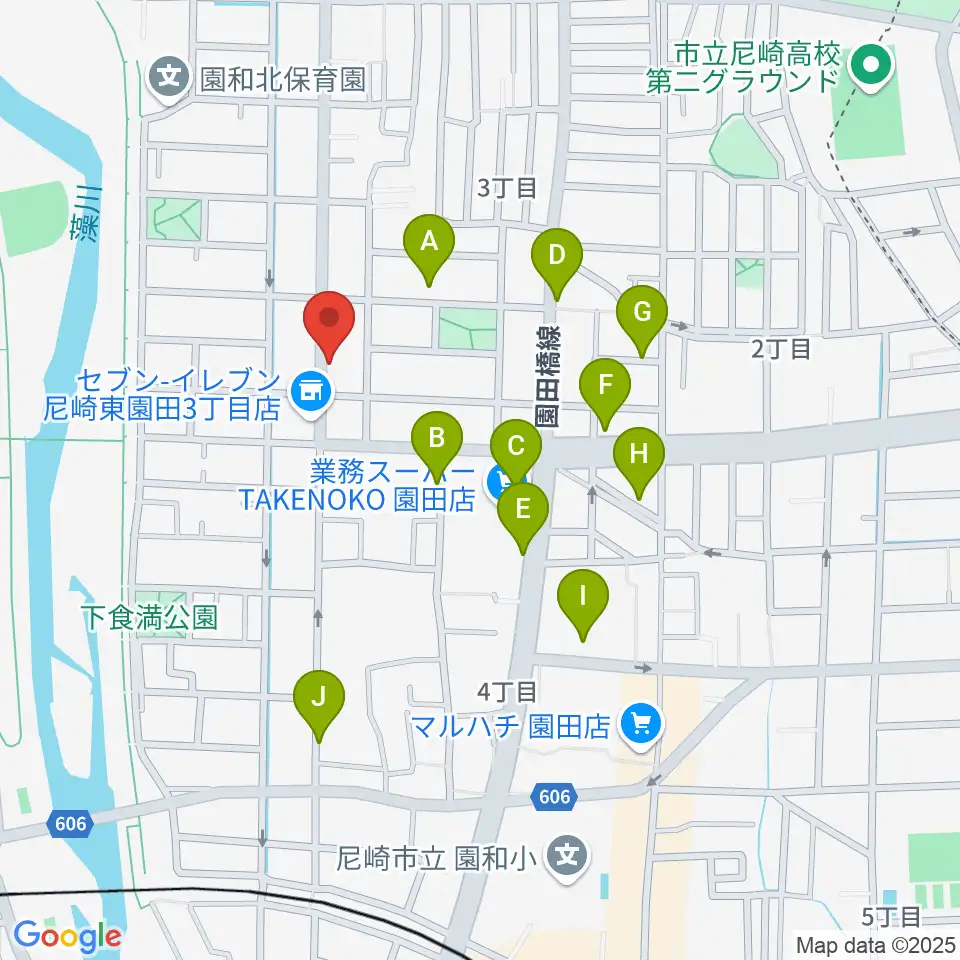メロディーメイツ音楽教室周辺の駐車場・コインパーキング一覧地図