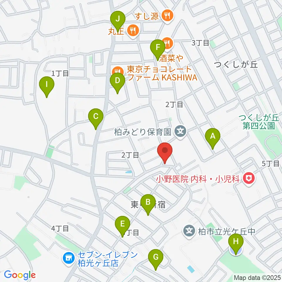 柳沢音楽教室周辺の駐車場・コインパーキング一覧地図