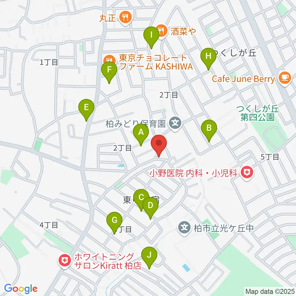 柳沢音楽教室周辺の駐車場・コインパーキング一覧地図