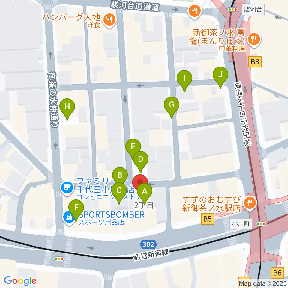 アキオ楽器周辺の駐車場・コインパーキング一覧地図