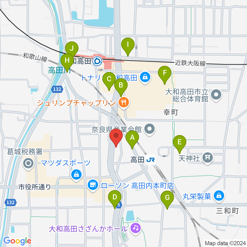 Music Salon Nakagawa周辺の駐車場・コインパーキング一覧地図