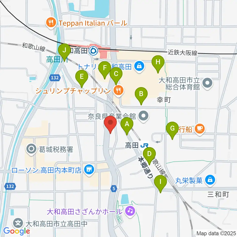 Music Salon Nakagawa周辺の駐車場・コインパーキング一覧地図