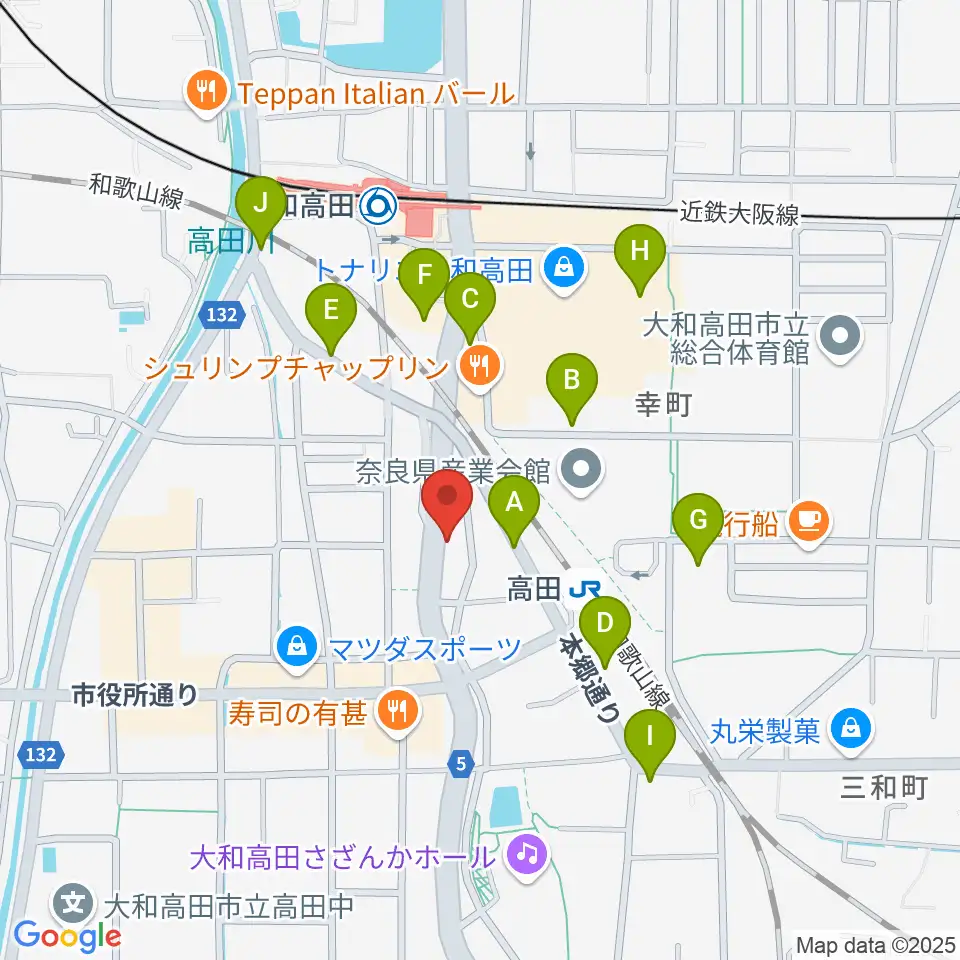 Music Salon Nakagawa周辺の駐車場・コインパーキング一覧地図