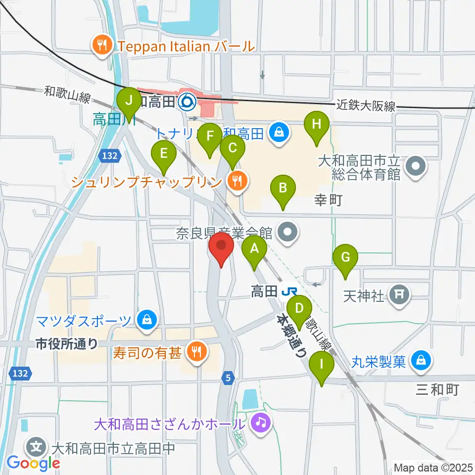 Music Salon Nakagawa周辺の駐車場・コインパーキング一覧地図