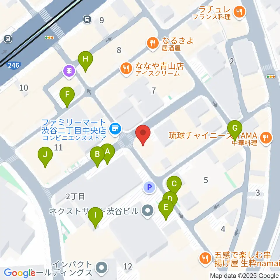 Blue-G周辺の駐車場・コインパーキング一覧地図