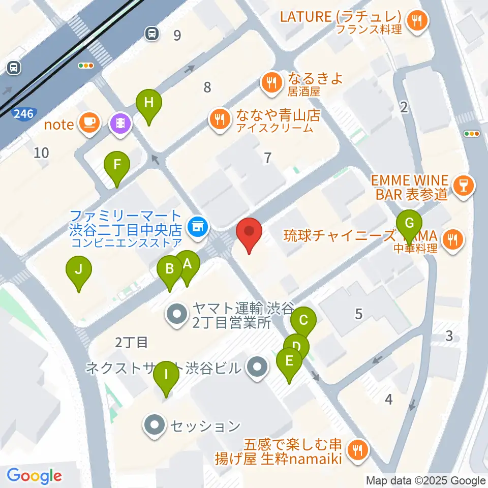 Blue-G周辺の駐車場・コインパーキング一覧地図