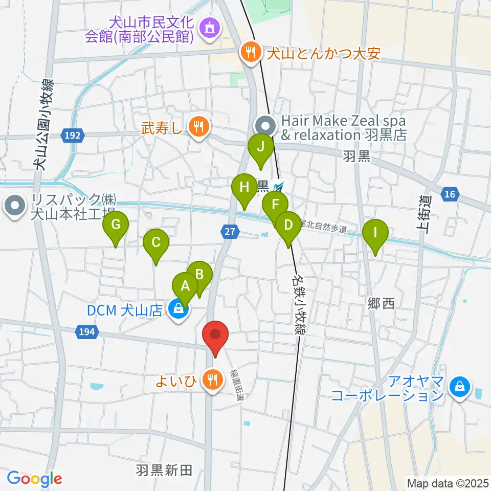 睦美音楽センター周辺の駐車場・コインパーキング一覧地図