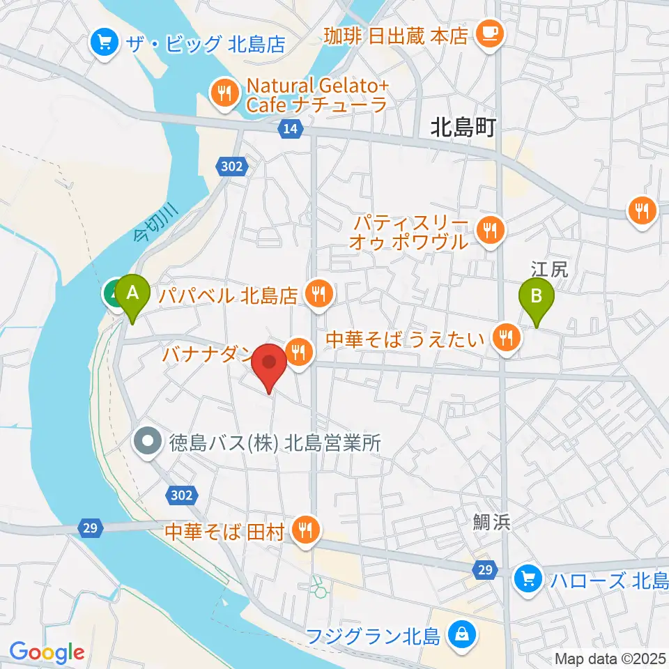 ドライブギターズ周辺の駐車場・コインパーキング一覧地図