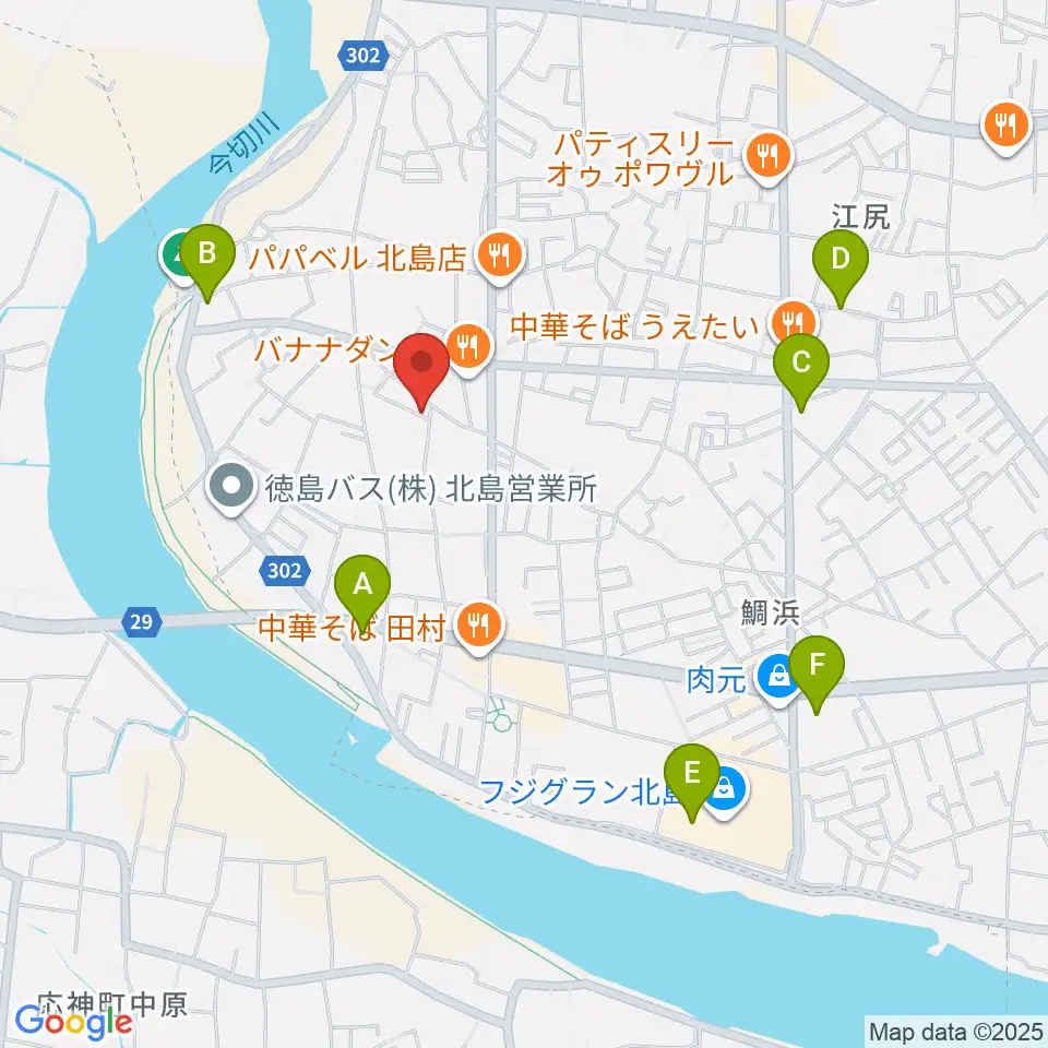 ドライブギターズ周辺の駐車場・コインパーキング一覧地図