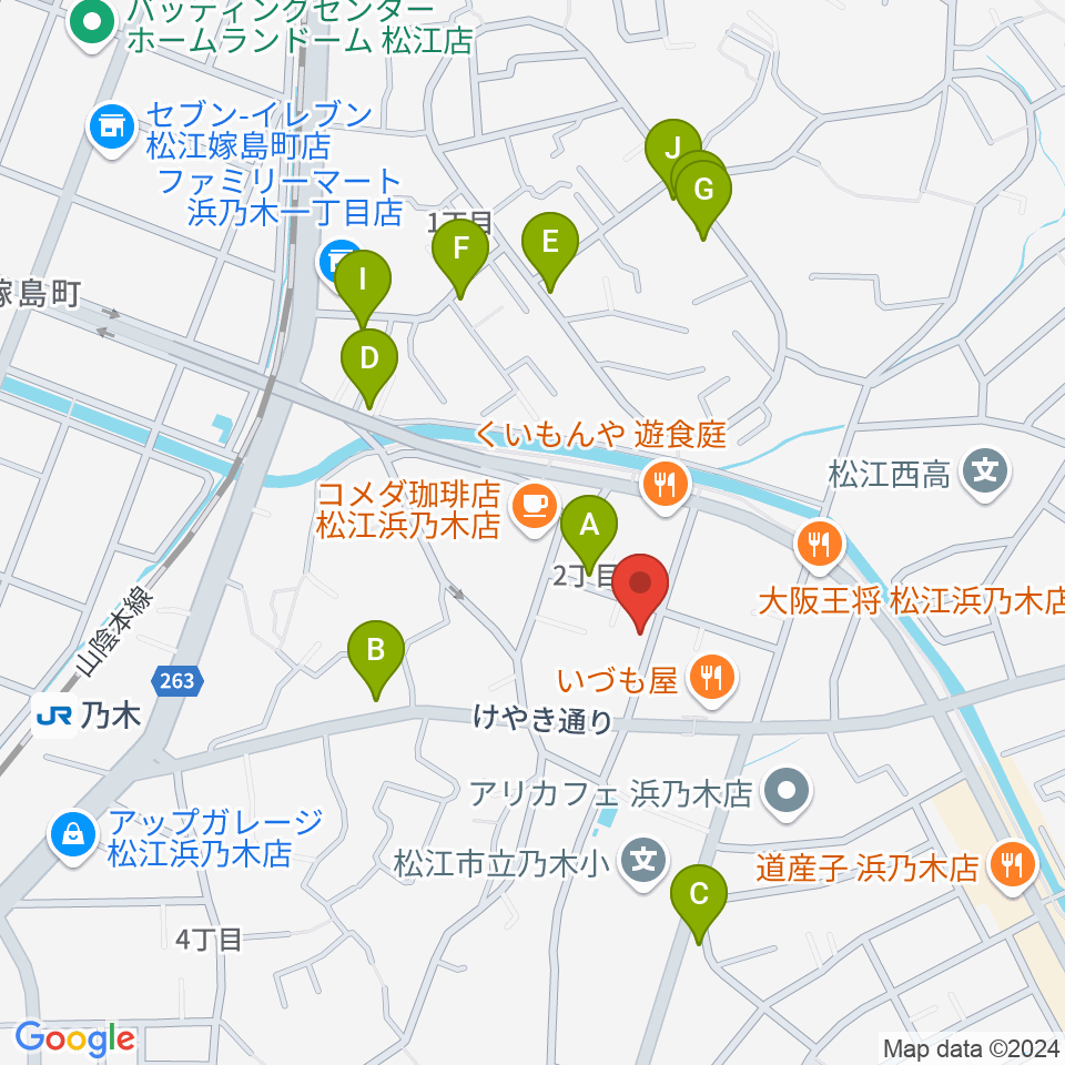 アイミュージックスクール周辺の駐車場・コインパーキング一覧地図