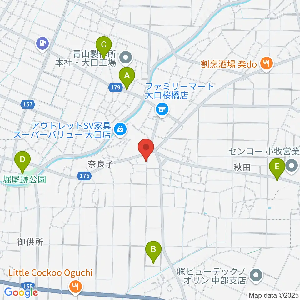 おおもり音楽教室周辺の駐車場・コインパーキング一覧地図