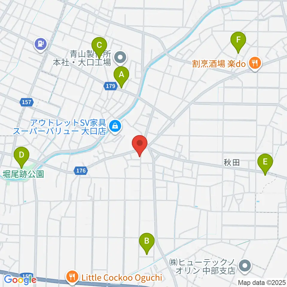 おおもり音楽教室周辺の駐車場・コインパーキング一覧地図
