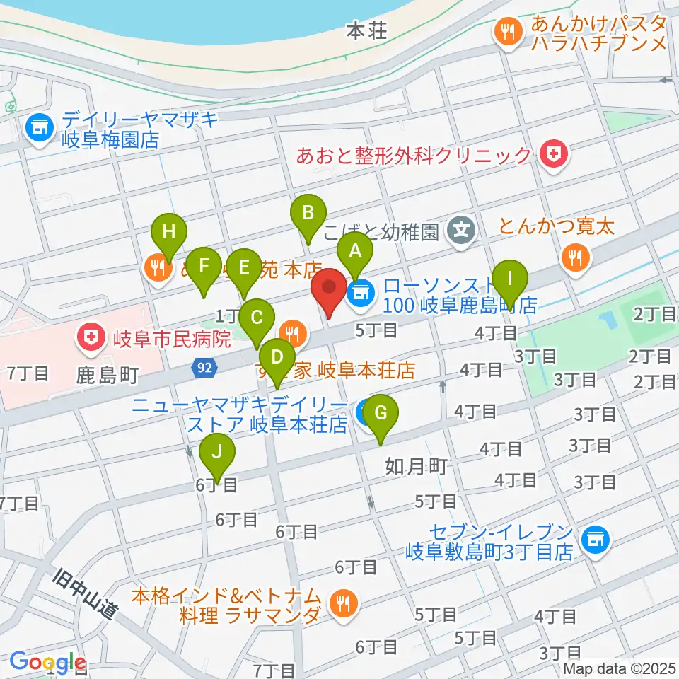 M's MUSIC SCHOOL & LIVEHALL周辺の駐車場・コインパーキング一覧地図