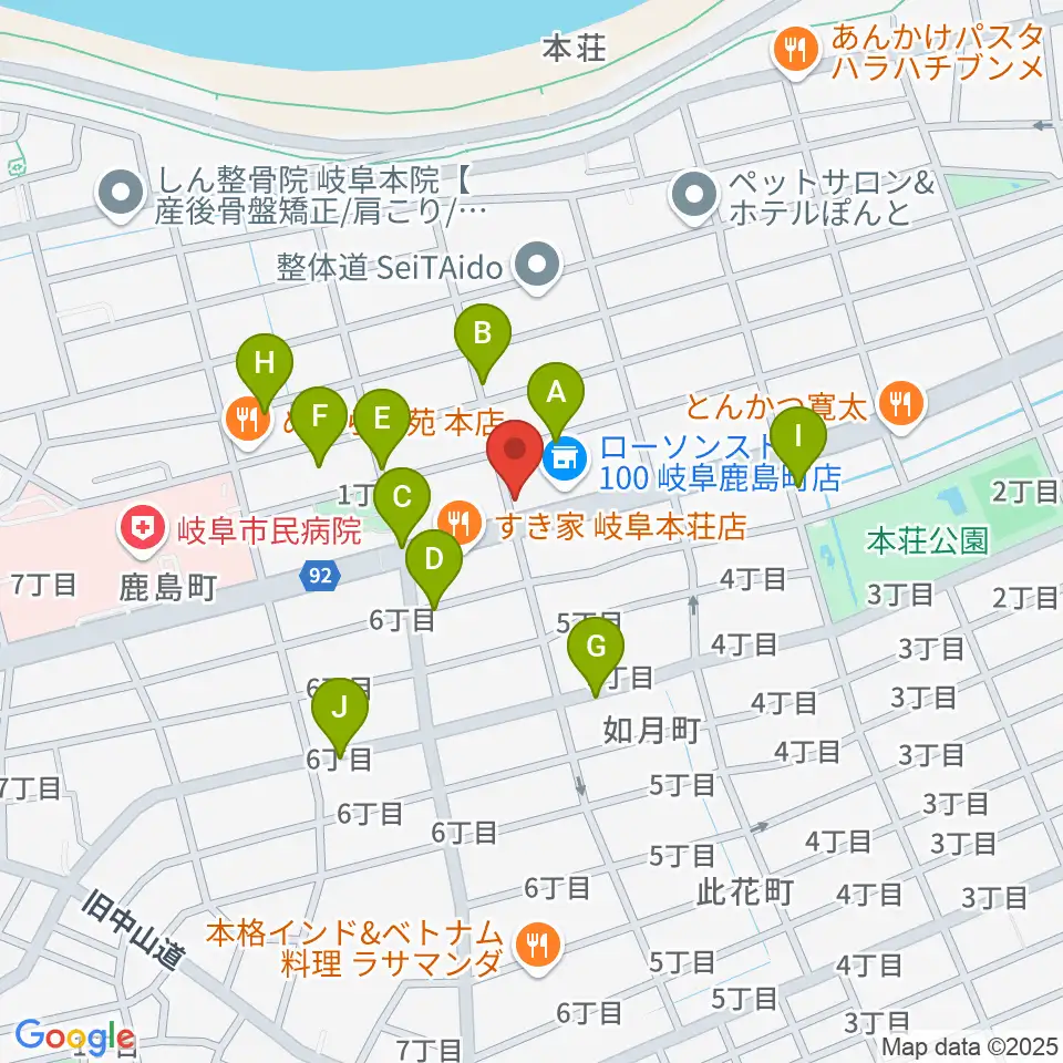 M's MUSIC SCHOOL & LIVEHALL周辺の駐車場・コインパーキング一覧地図