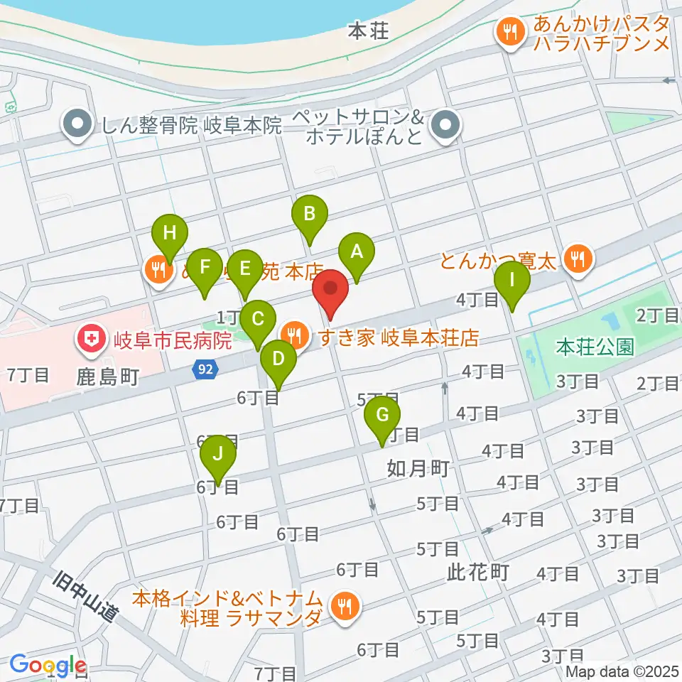 M's MUSIC SCHOOL & LIVEHALL周辺の駐車場・コインパーキング一覧地図