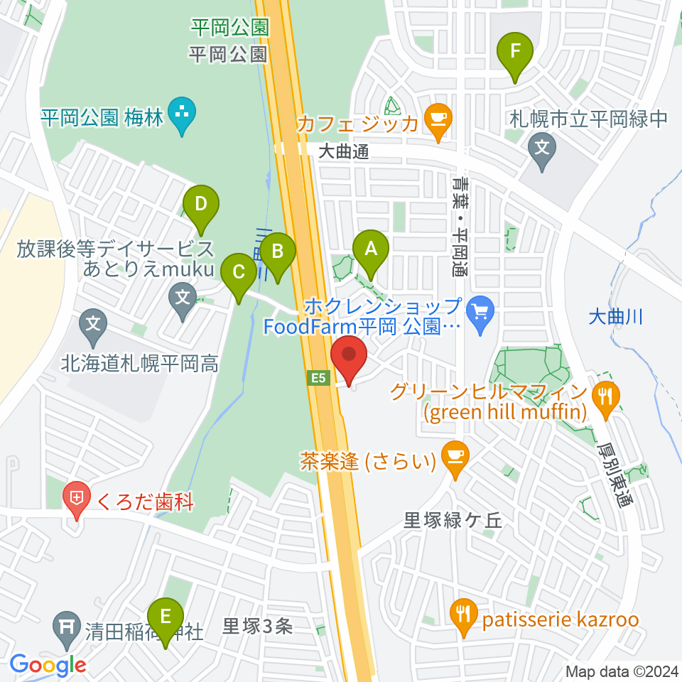 札幌ステュームスタジオ周辺の駐車場・コインパーキング一覧地図