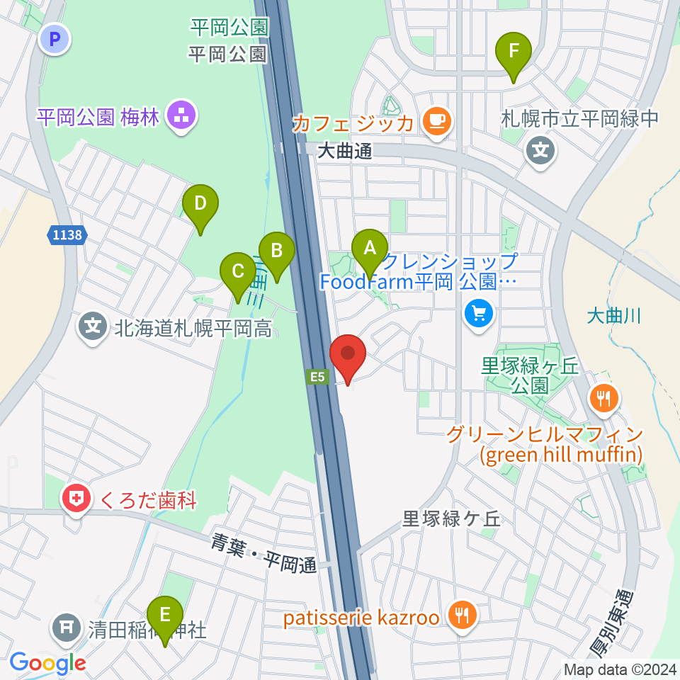 札幌ステュームスタジオ周辺の駐車場・コインパーキング一覧地図