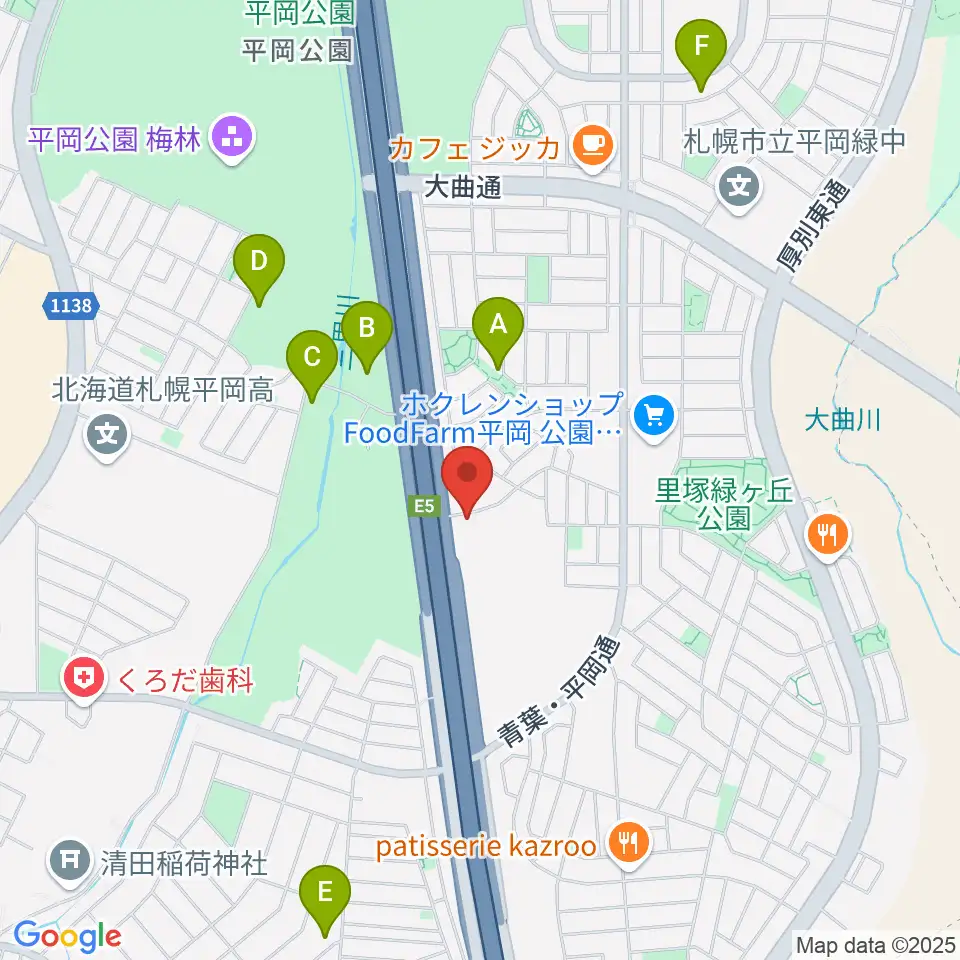 札幌ステュームスタジオ周辺の駐車場・コインパーキング一覧地図