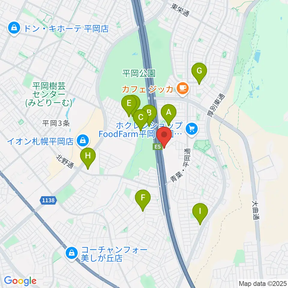 札幌ステュームスタジオ周辺の駐車場・コインパーキング一覧地図