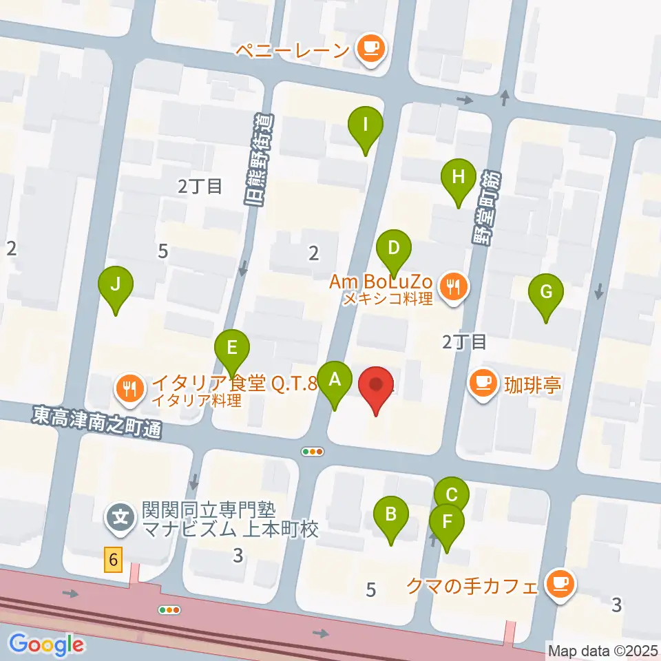 ドレミ音楽スクール上本町校周辺の駐車場・コインパーキング一覧地図