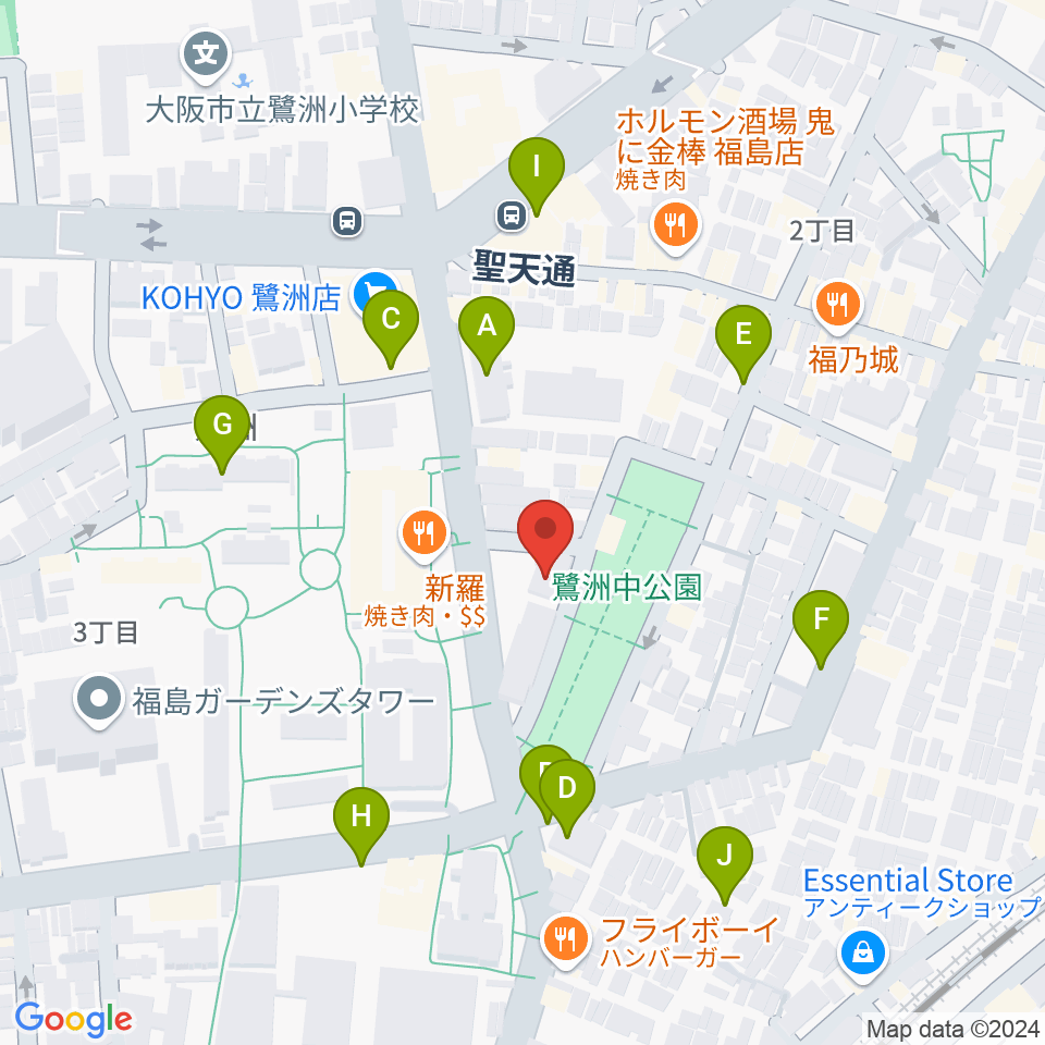 まこと音楽教室周辺の駐車場・コインパーキング一覧地図