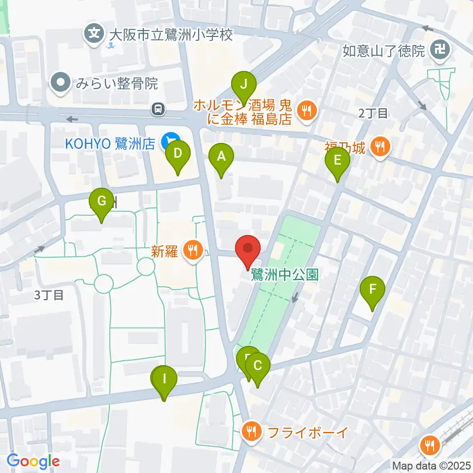 まこと音楽教室周辺の駐車場・コインパーキング一覧地図