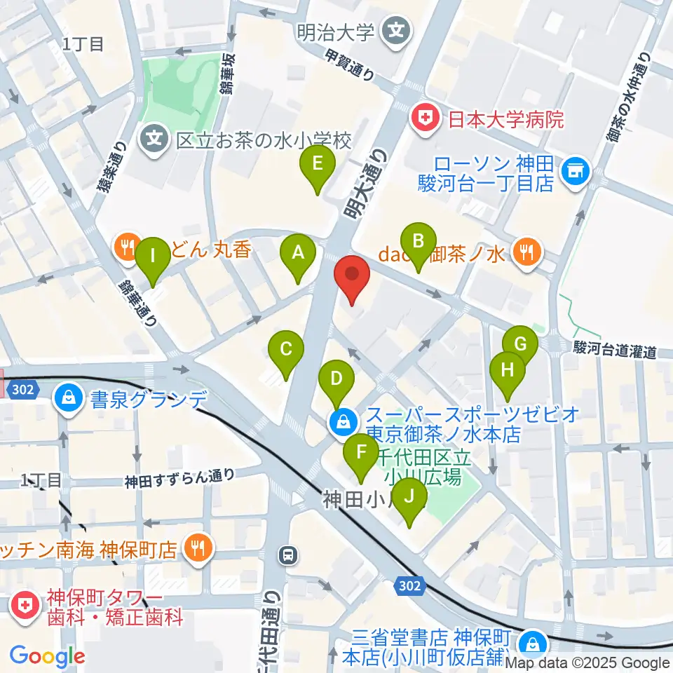 クロサワ楽器ドクターサウンド周辺の駐車場・コインパーキング一覧地図