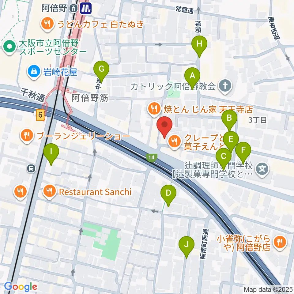 阿倍野ドレミ音楽教室周辺の駐車場・コインパーキング一覧地図