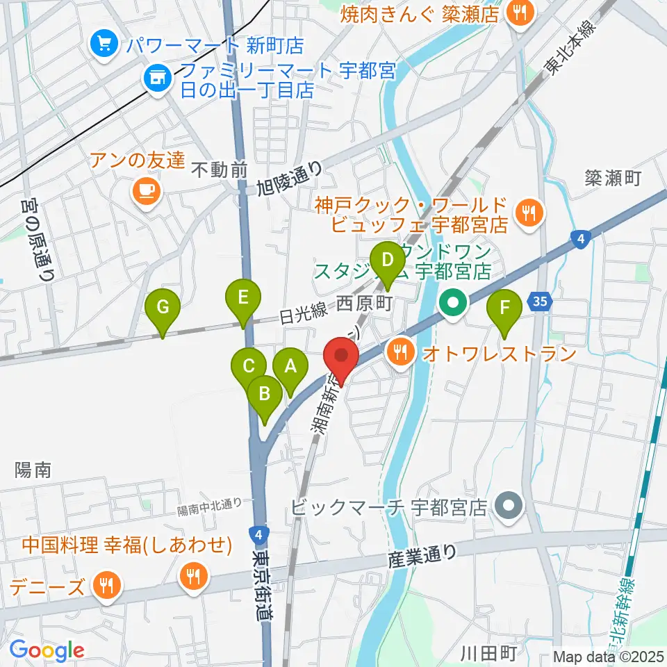 シーズ・ミュージックスクール周辺の駐車場・コインパーキング一覧地図