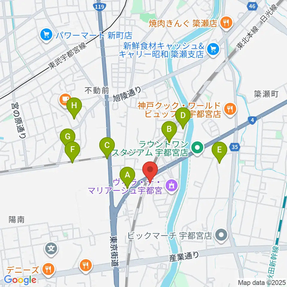 シーズ・ミュージックスクール周辺の駐車場・コインパーキング一覧地図