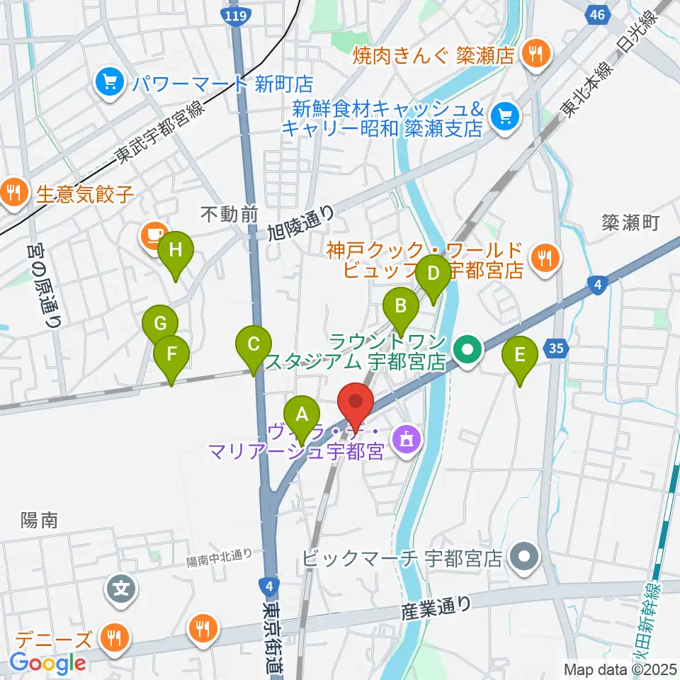 シーズ・ミュージックスクール周辺の駐車場・コインパーキング一覧地図