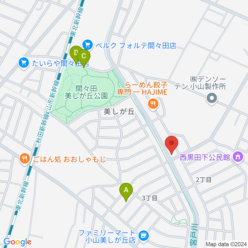 アルスミュージックスクール周辺の駐車場・コインパーキング一覧地図