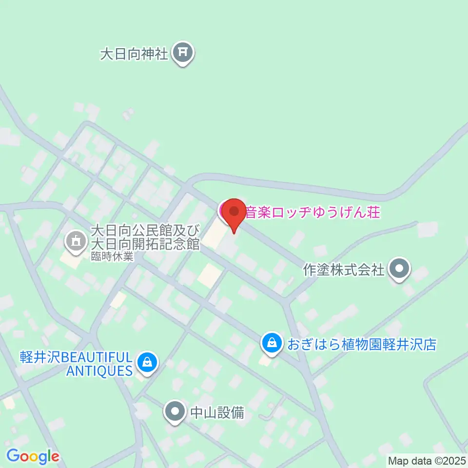 音楽ロッヂ ゆうげん荘周辺の駐車場・コインパーキング一覧地図