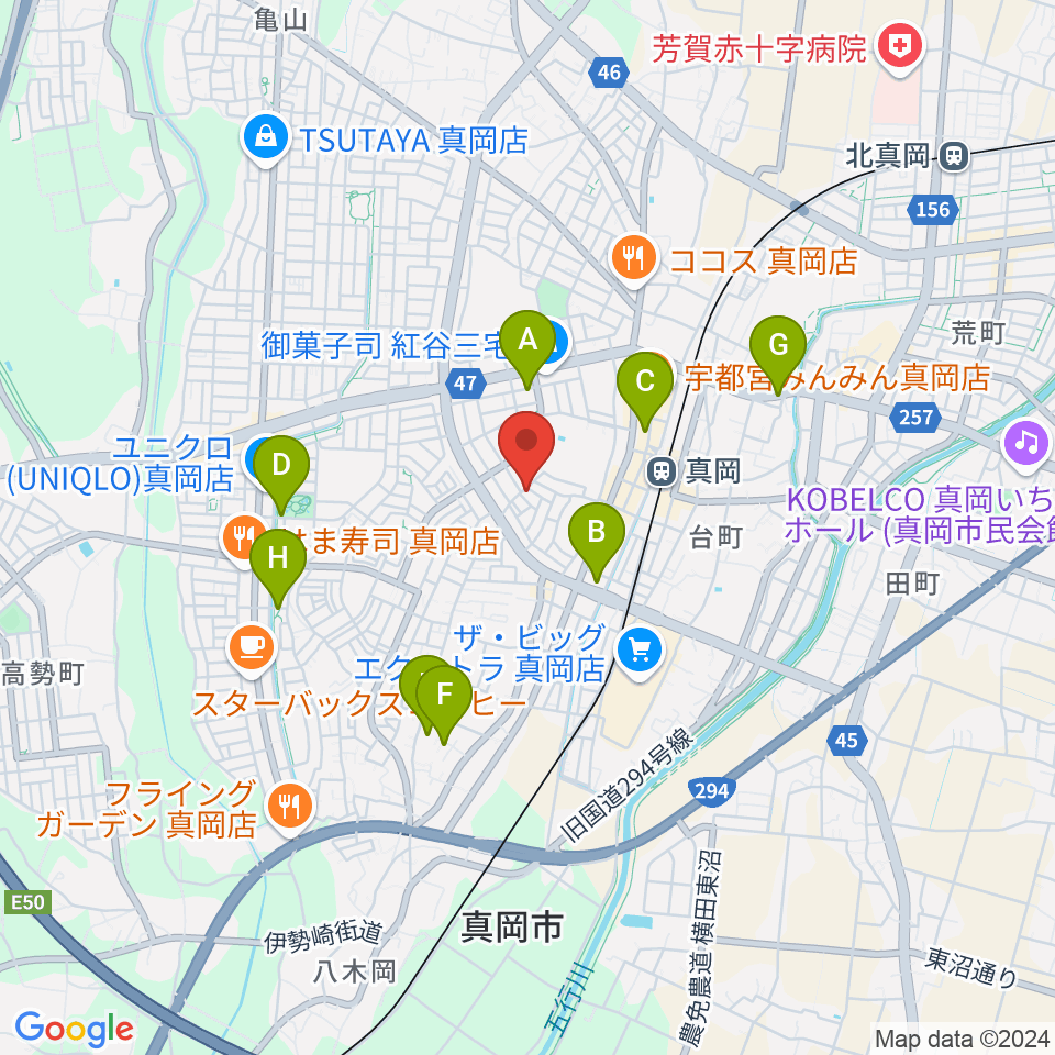 シノザキ総合音楽学院周辺の駐車場・コインパーキング一覧地図