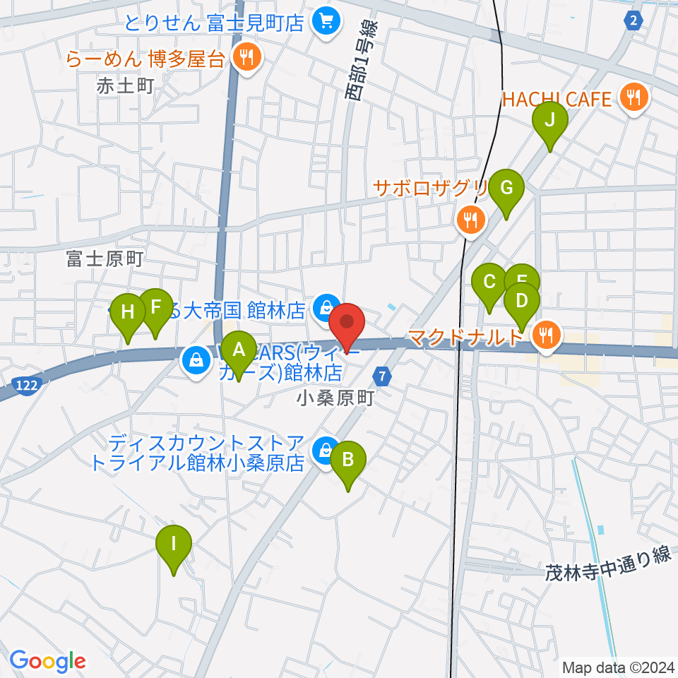 響き音楽院（響きホール）周辺の駐車場・コインパーキング一覧地図