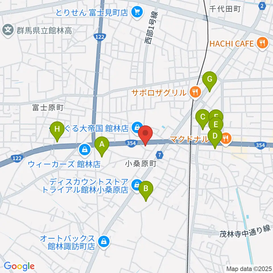 響き音楽院（響きホール）周辺の駐車場・コインパーキング一覧地図