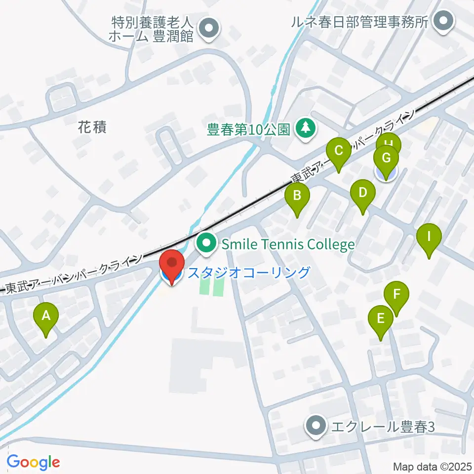 スタジオコーリング周辺の駐車場・コインパーキング一覧地図