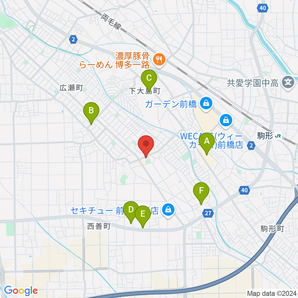 ヴィエナピアノ教室・フルート教室周辺の駐車場・コインパーキング一覧地図