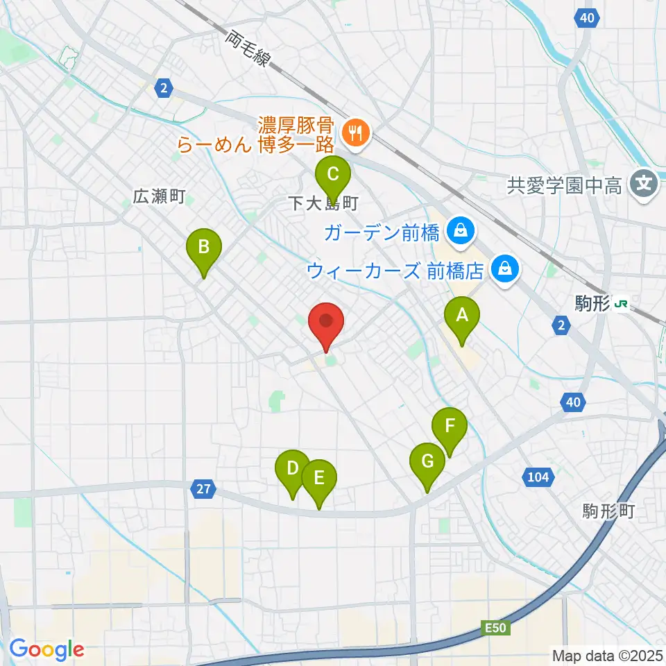 ヴィエナピアノ教室・フルート教室周辺の駐車場・コインパーキング一覧地図