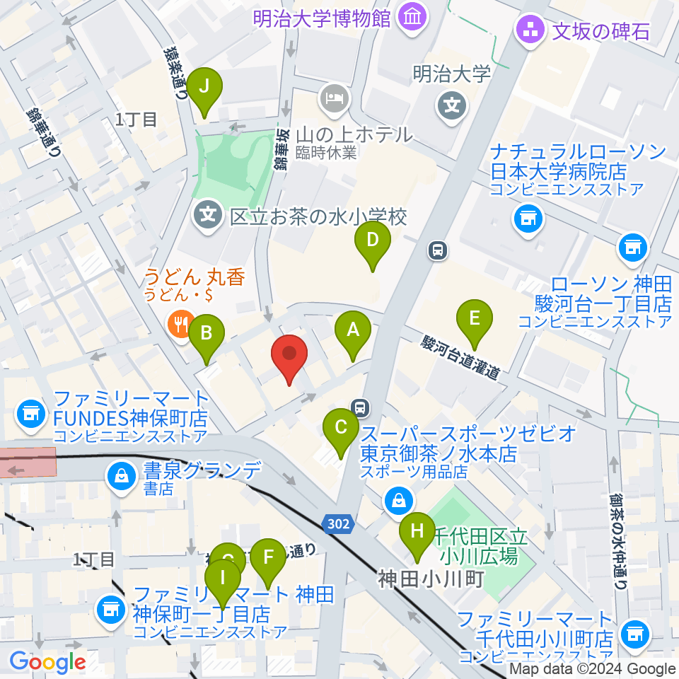 ナチュラルハイテックレコーズ周辺の駐車場・コインパーキング一覧地図