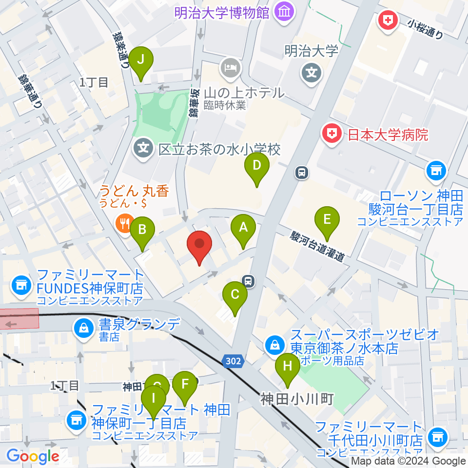 ナチュラルハイテックレコーズ周辺の駐車場・コインパーキング一覧地図