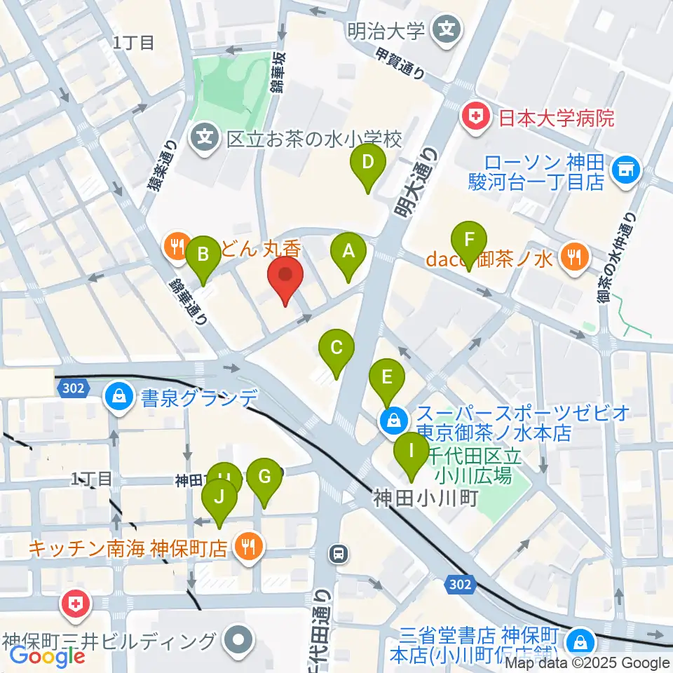ナチュラルハイテックレコーズ周辺の駐車場・コインパーキング一覧地図