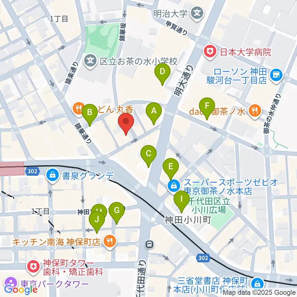 ナチュラルハイテックレコーズ周辺の駐車場・コインパーキング一覧地図